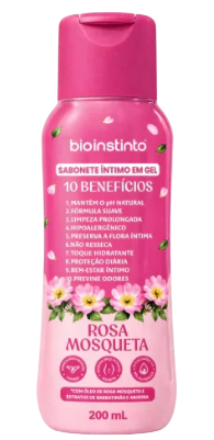 SABONETE ÍNTIMO EM GEL - ROSA MOSQUETA / BIO INSTINTO