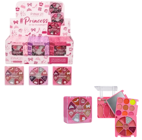 KIT MAQUIAGEM PRINCESS / PINK 21