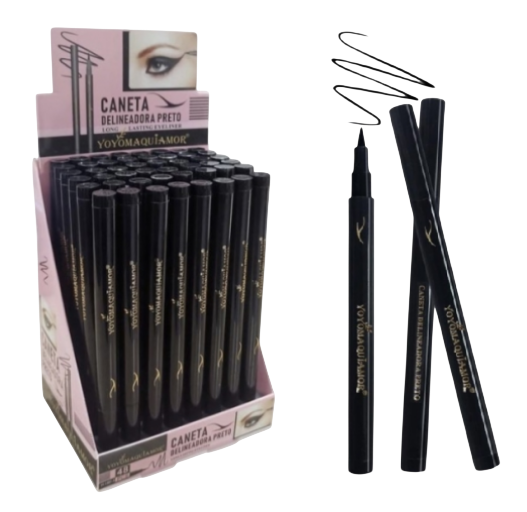 CANETA DELINEADORA - PRETA / YOYO MAQUIAMOR