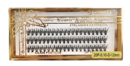 CÍLIOS POSTIÇOS -20P-0.10-D12MM / DAFU