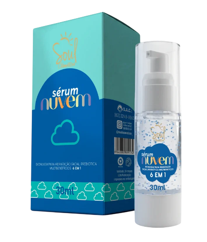SÉRUM NUVEM HIDRATAÇÃO FACIAL 30ML / SOUL COSMÉTICOS