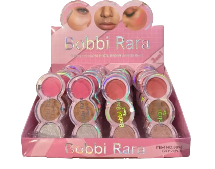 TRIO DE ILUMINADOR / BLUSH e CONTORNO - BB96 / BOBBI RARA