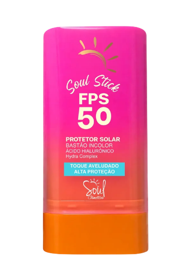 PROTETOR SOLAR EM BASTÃO INCOLOR -FPS 50 / SOUL COSMÉTICOS
