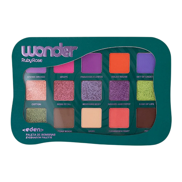 PALETA DE SOMBRAS - EDEN - LINHA WONDER / RUBY ROSE