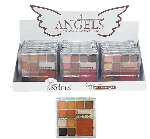 PALETA DE SOMBRAS- ILUMINADOR E BLUSH / 4ANGELS