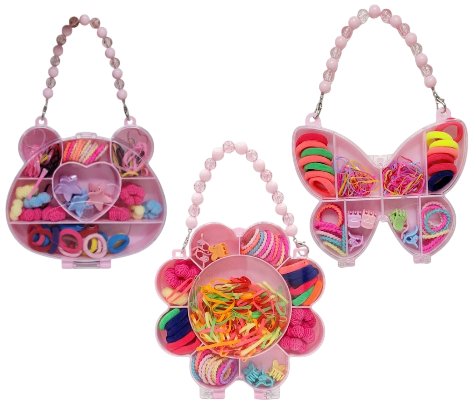 CONJUNTO DE ELÁSTICOS PARA CABELOS - MODELOS VARIADOS
