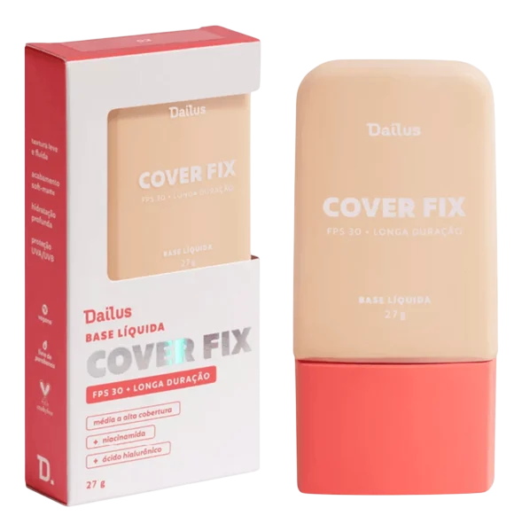 BASE LÍQUIDA - COVER FIX - COR D2 / DAILUS