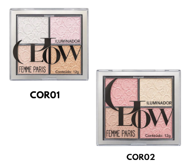 PALETA DE ILUMINADOR GLOW-FR624 / FEMME PARIS