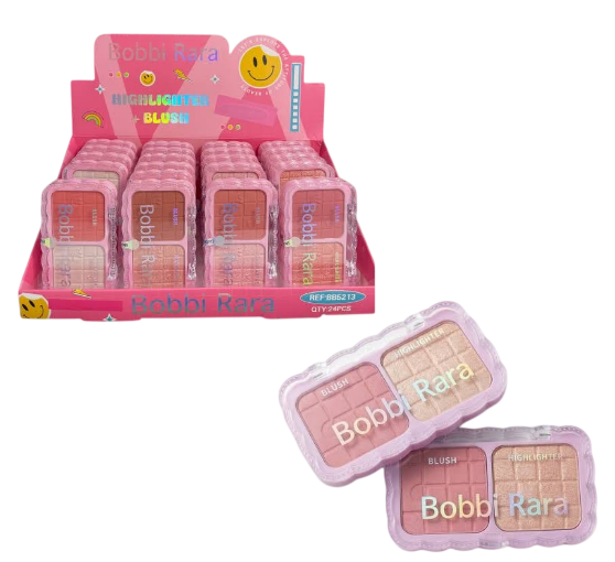 PALETA DE BLUSH E ILIMINADOR - BB213 /BOBBI RARA