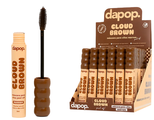 MÁSCARA DE CÍLIOS PEEL-OFF - MARROM/ DAPOP