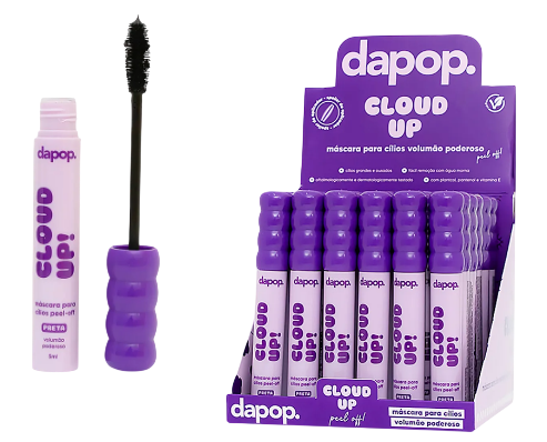 MÁSCARA DE CÍLIOS PEEL-OFF CLOUD UP- PRETO/ DAPOP