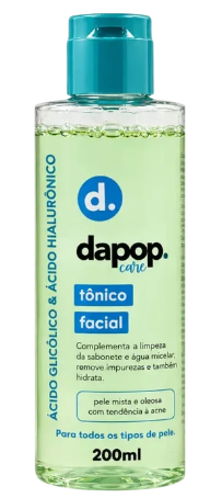 ÁGUA MICELAR- ÁCIDO GLICÓLICO E ÁCIDO HIALURÔNICO / DAPOP