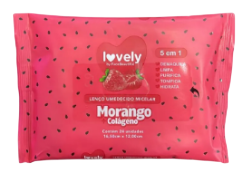 LENÇO UMEDECIDO MICELAR- MORANGO COLÁGENO / FACEBEAUTIFUL