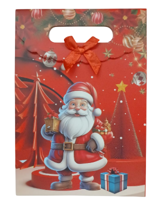 SACOLA DE PRESENTE DE NATAL 19X9X27CM -LC8427 / CHINA