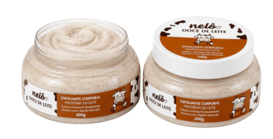 ESFOLIANTE CORPORAL PROTEÍNAS DE LEITE - DOCE DE LEITE / NELÔ