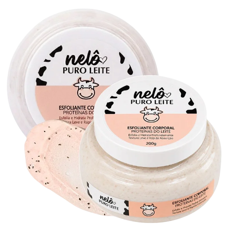 ESFOLIANTE CORPORAL PROTEÍNAS DE LEITE - PURO LEITE / NELÔ
