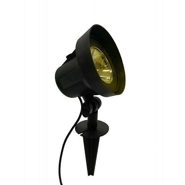 Refletor Espeto de Jardim Spot LED 10W com Fotocélula Luz Amarela Quente 2700K IP65