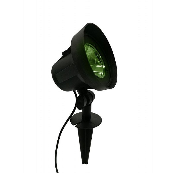 Refletor Espeto de Jardim Spot LED 10W com Fotocélula Luz Verde IP65