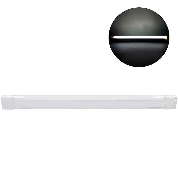 Luminária Portátil Recarregável USB Parede Espelho Camping 32,5cm Luz LED 40W Branco Frio 6500K