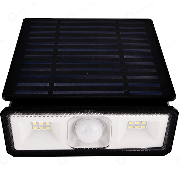 Luminária Solar Parede Arandela Externa com Sensor de Presença LED 3W 6500K
