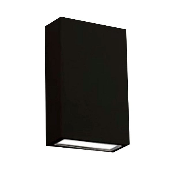 Arandela LED de Parede Externa Slim 4W Bivolt IP65 Luz Quente 3000K Moderna para Jardim e Fachada