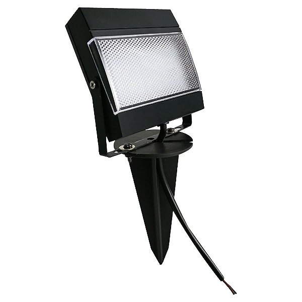 Refletor Holofote ABS com Espeto de Jardim LED 7,5W Bivolt IP65