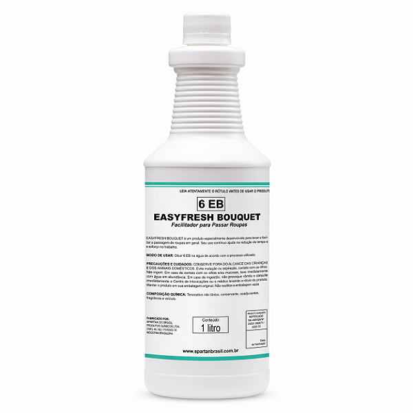 Easyfresh Bouquet Facilitador Água de Passar Roupas Profissional Concentrado 1 Litro - Rende 10L - Cheiro de Rico