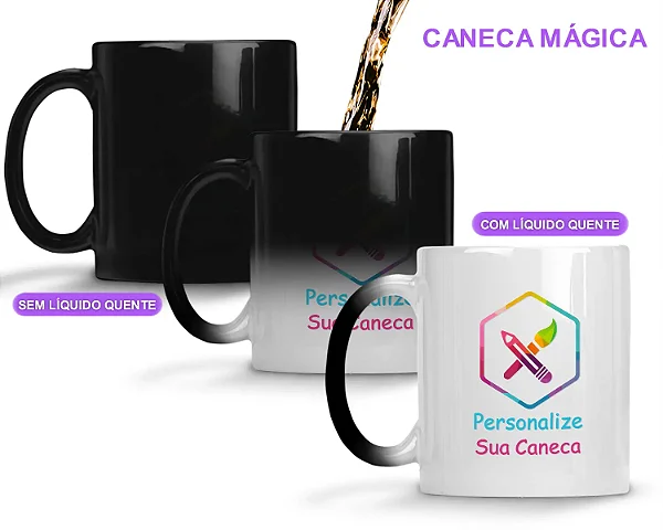 Caneca Mágica Termossensível| Personalize do Seu Jeito
