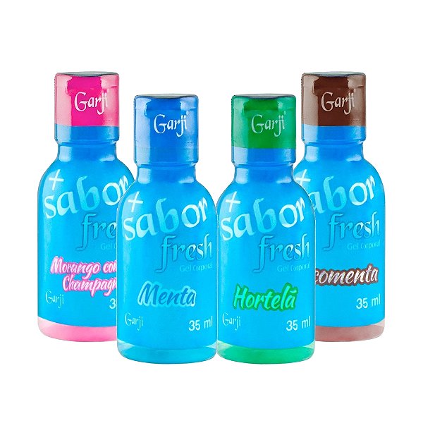 Gel Comestível + Sabor Fresh Sensação Gelada Garji 35ml