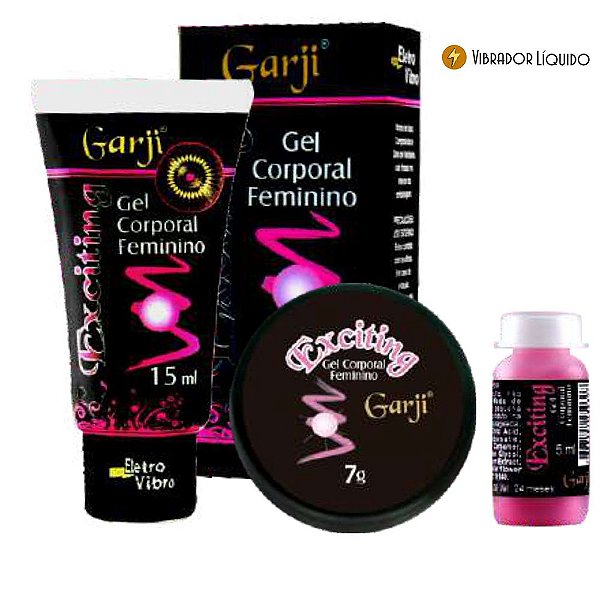 Gel Super Excitante Feminino Estimula e Vibra Exciting