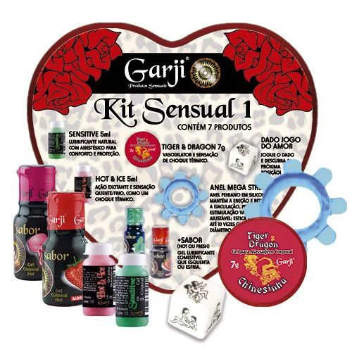 Kit Sensual 1 com 7 Itens