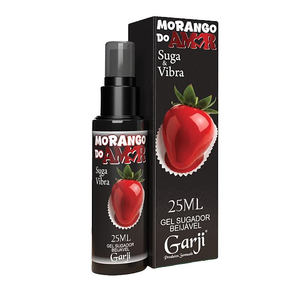 Morango do Amor - Gel Sugador Beijável - Pulsa - Suga & Vibra - 25 ml