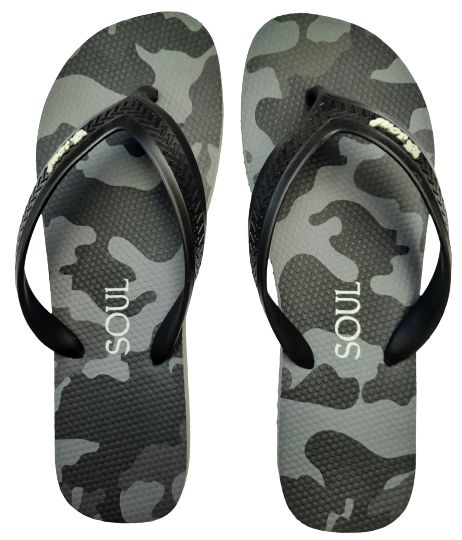 Chinelo Soul Camuflado Cinza