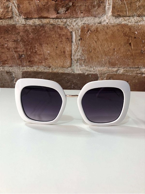 Óculos de sol Perla Prado ref: Óculos Tulum Branco