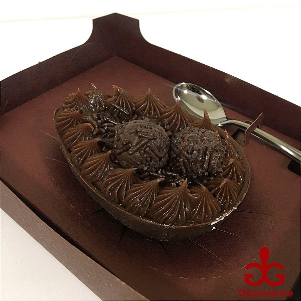 Ovo de colher - Brigadeiro