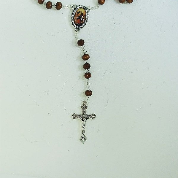 Terço Madeira Nossa Senhora Desatadora Dos Nós 6mm