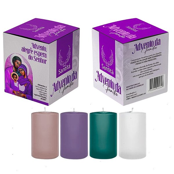Box Advento em Família Santitá com 04 Velas