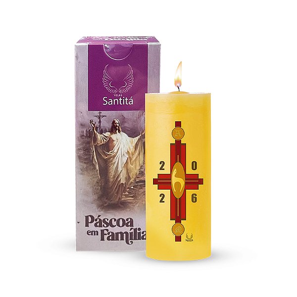 Círio da Família Santitá 12x5 Amarelo