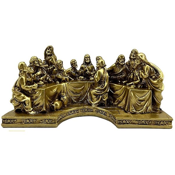 Santa Ceia 23x11 - Dourado