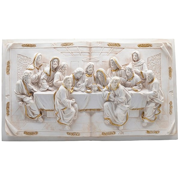 Quadro Santa Ceia 50x28 - Marfim