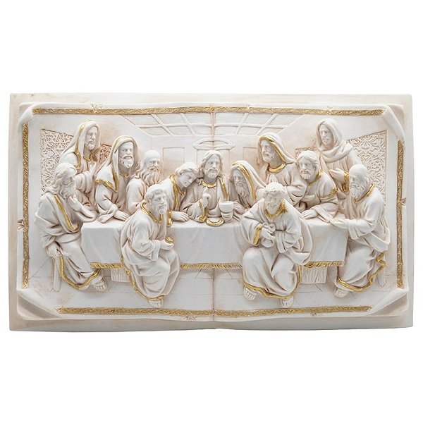 Quadro Santa Ceia 40x23 - Marfim