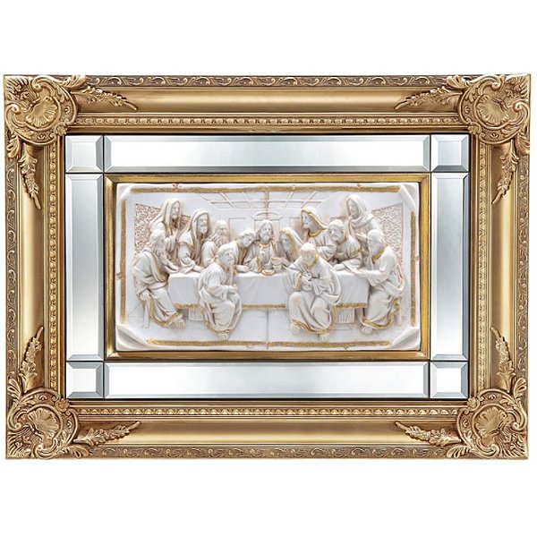 Quadro Santa Ceia 64x47 - Marfim