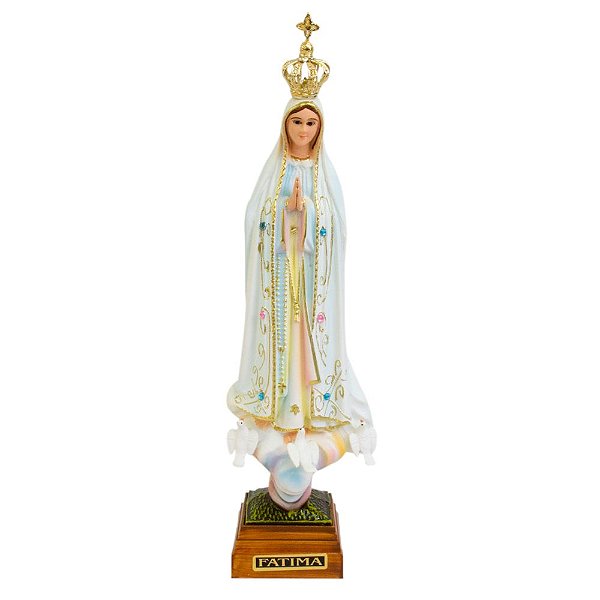 Nossa Senhora de Fátima Pintada 20 CM - Portugal