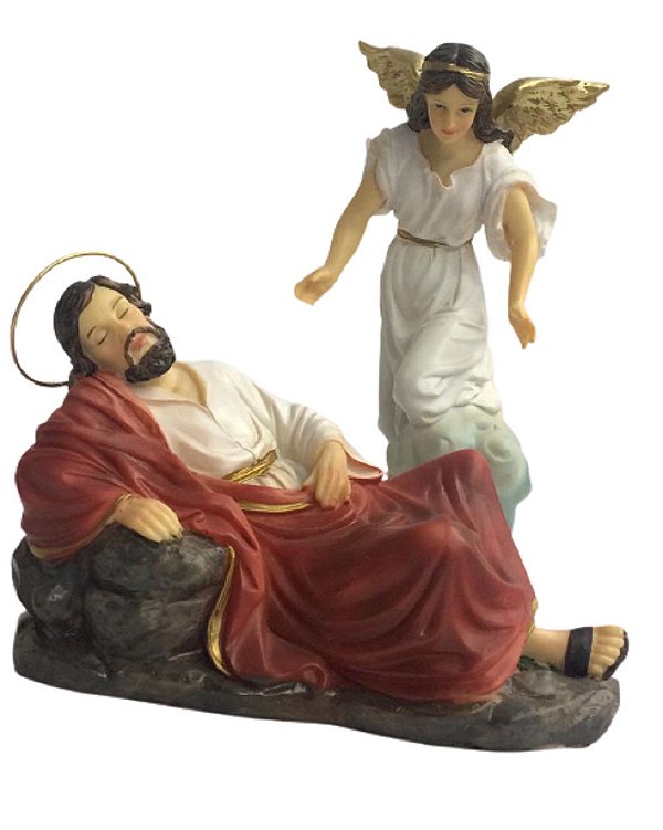 São José Dormindo com Anjo 15 Cm
