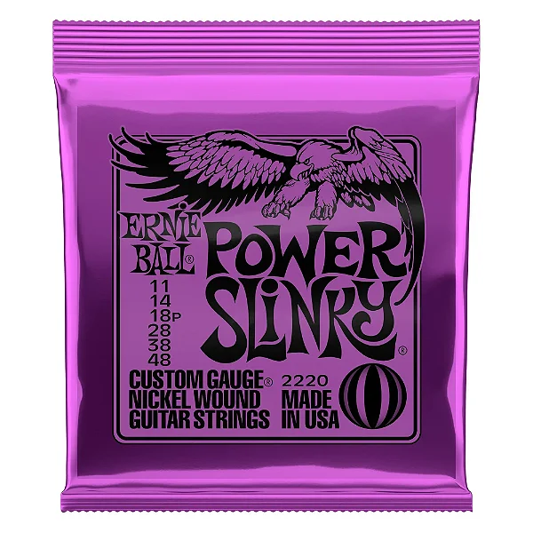 ENCORDOAMENTO GUITARRA 011 ERNIE BALL POWER SLINKY 2220