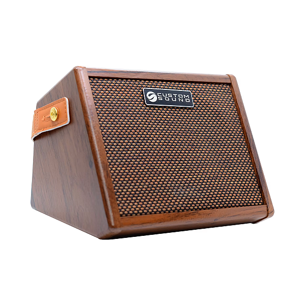 AMPLIFICADOR DE VIOLÃO PORTÁTIL CUSTOM SOUND MINI 15 COM BLUETOOTH E EFEITOS 30W