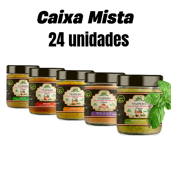 TEMPEROS GOURMET - CAIXA MISTA - 24 UNIDADES