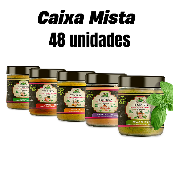 TEMPEROS GOURMET - CAIXA MISTA - 48 UNIDADES - 230g