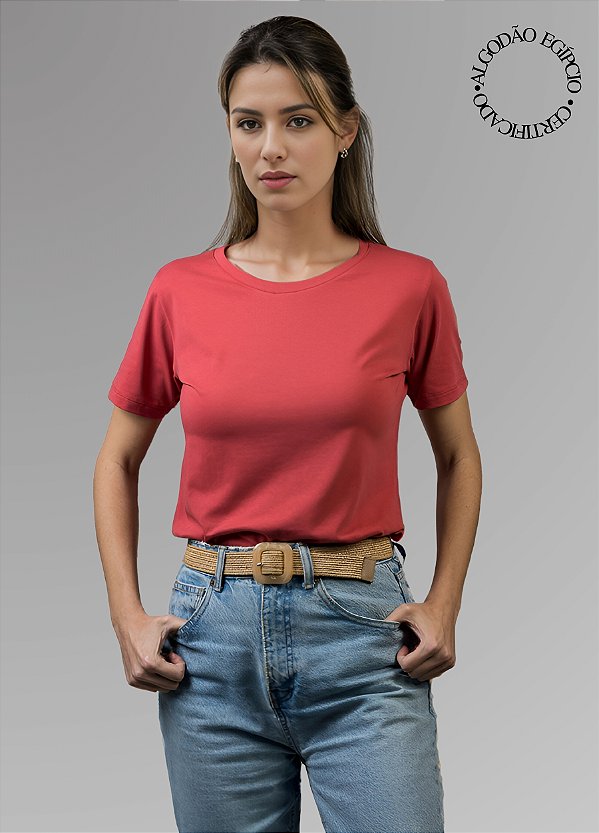 Camiseta Regular Comfy Algodão Egípcio Decote Redodo