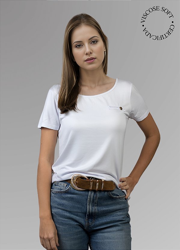 Blusa Comfy Soft Touch Decote U